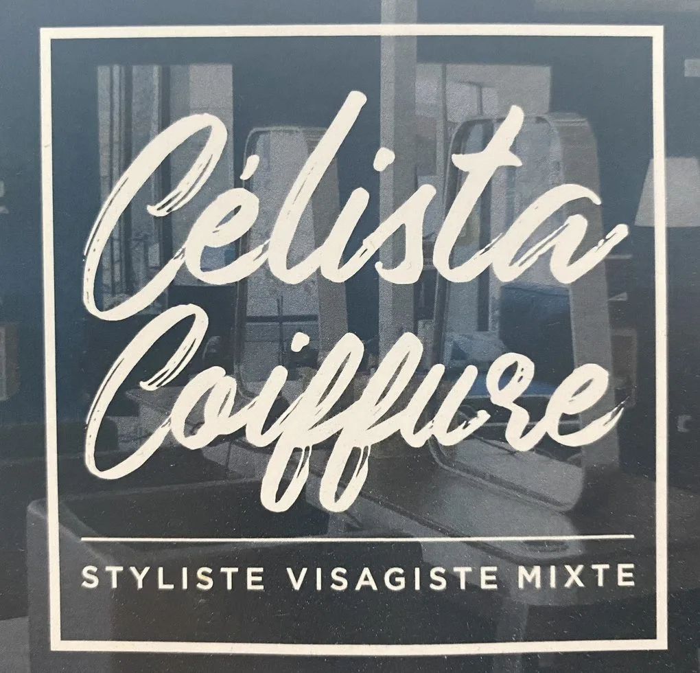 Logo salon de coiffure : célista Coiffeuse