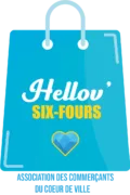 Logo Association des commerçants du centre-ville de Six-Fours : Hellov'Six-Fours